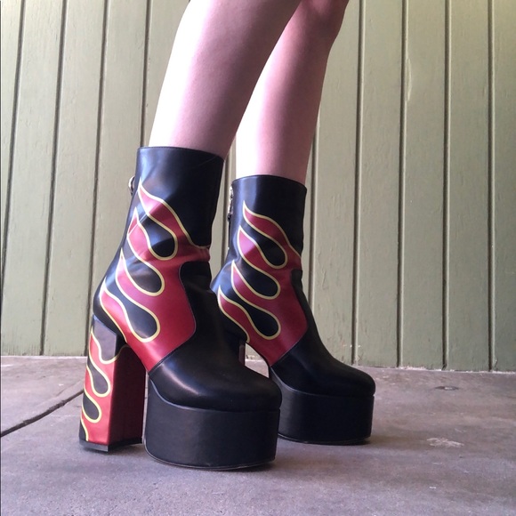 Dolls Kill Shoes - LAMODA FLAME BOOTS